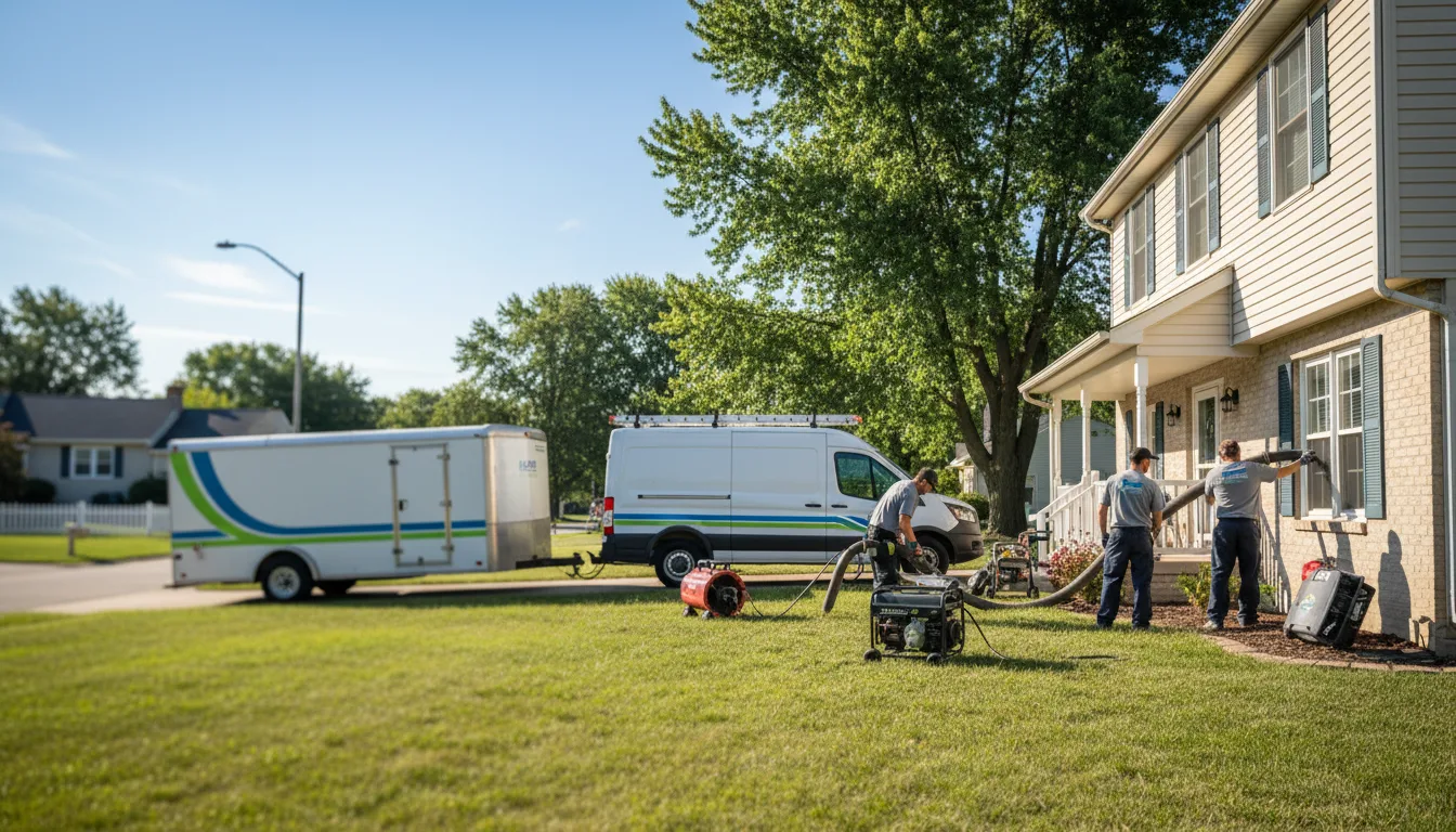 Flooded Basement Restoration And Cleanup With Repair in Franklin Grove, IL near me